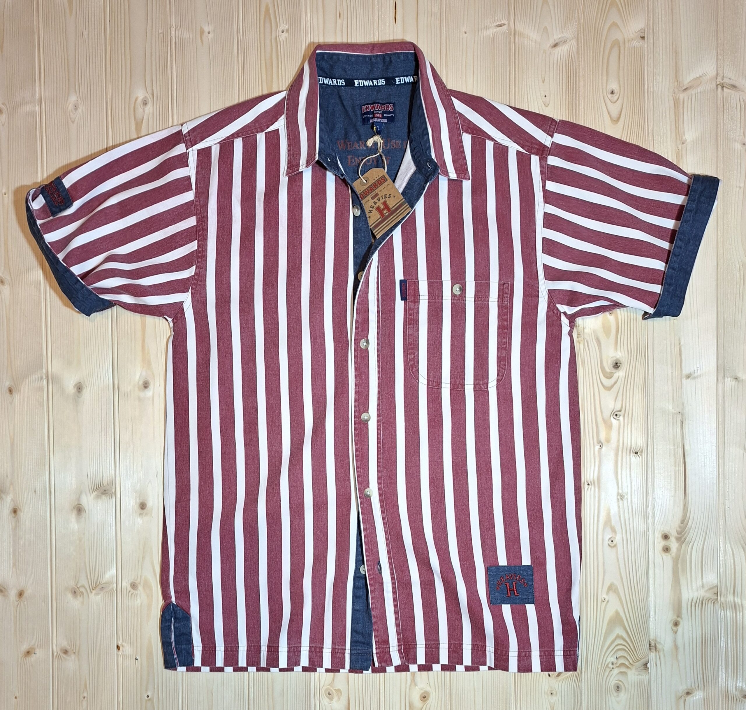 Short Sleeve Stripe Cotton Twill Shirt - Image 6